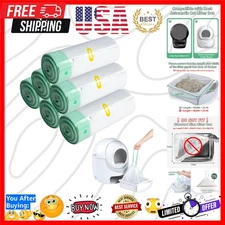 120 Count Cat Litter Box Liners for Automatic Cat Litter Box and Litter Box R...