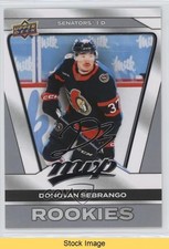 2025-26 Upper Deck MVP SP Rookies Silver Script Donovan Sebrango #229 READ 05ql