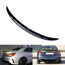 Heckspoiler Lippe f&uuml;r Mercedes A-Klasse W177 A200 Limo Schwarz Glanz Heckfl&uuml;gel