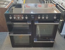 Flavel Milano 100cm Electric Range Cooker Black and Chrome MLN10CRK