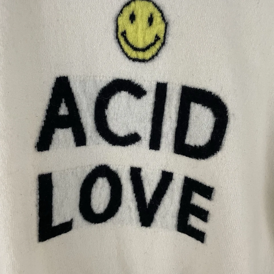 Sandro Paris Smiley 尺寸 2 Jumper Zola 毛衣 Acid Love 羊毛羊绒混纺 — 第 4/4 张图片