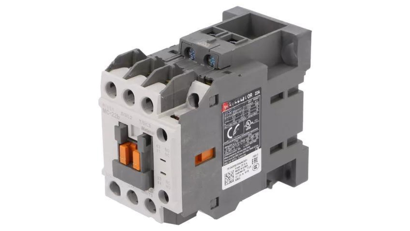 Contactors: 3 Pole, 230VAC MC-22B 230VAC 1A1B