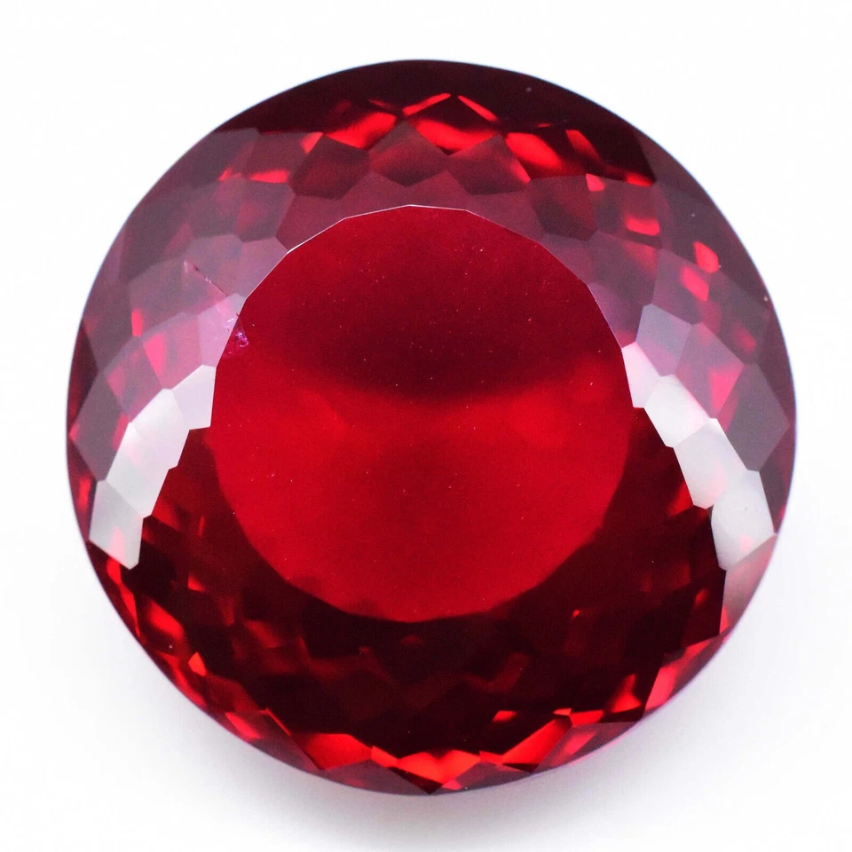 44.25 Ct Natural Red Pyrope Garnet 21.40 MM Round Certified Loose Gemston - Image 2 of 4