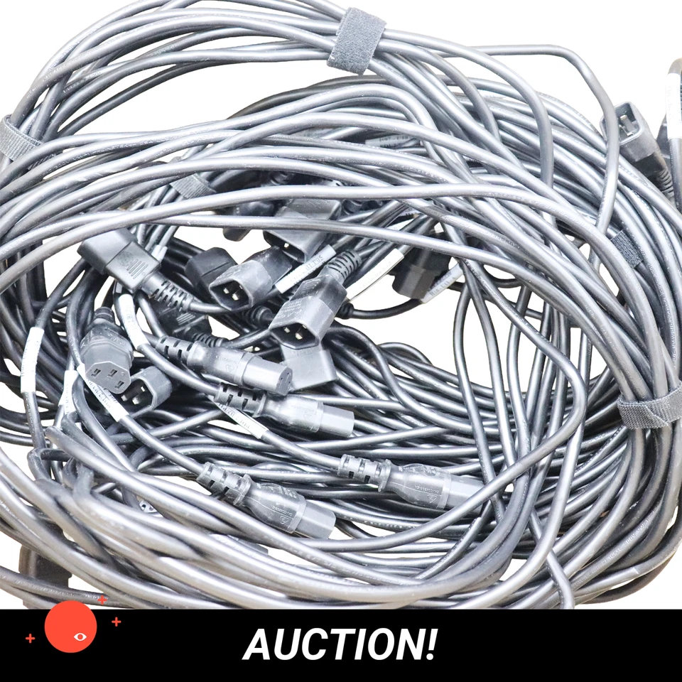 15x Linetek E70782 10A 250V C13 to C14 3m Cable for Server Networking