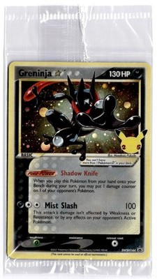 Pokemon Card - Shiny Greninja SWSH144 Celebrations Black Star Promo Sealed #144
