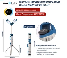 NextLED Ultimate NT-6926M Heavy Duty Portable Battery Powered Shop Light, 6000 L