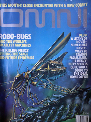 Omni Magazine May 1990 ROBO-BUGS Gary Null ''And the Angels Sing'' by Kate Wilhelm
