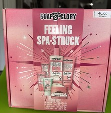 Soap  Glory Spa-Struck 6pc Gift Set Body Wash Scrub Lotion NEW