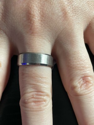 Damen Edelstahl Zirkonia Ringe Verlobung Weihnachtsgeschenk Größe T1/2