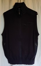 LERROS Weste Ärmellos Dunkelblau Taschen mit RV Gr. M Stehkragen 100% Baumwolle