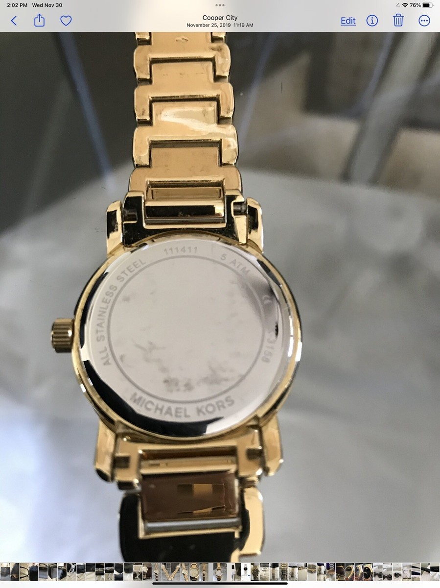 Michael Kors MK3158 Champagne Dial Gold Tone Stainless  display picture 2