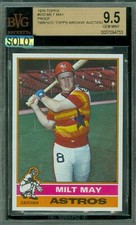 1976 TOPPS LOA # 532 MILT MAY PROOF BGS 9.5 MAC SOLO FINEST GRADE $500 CARD *