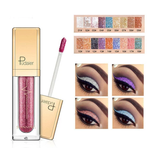Pudaier Diamond Glitter Shimmer Matte Eyeshadow Ombretto Liquido Trucco Di + - Foto 2 di 41