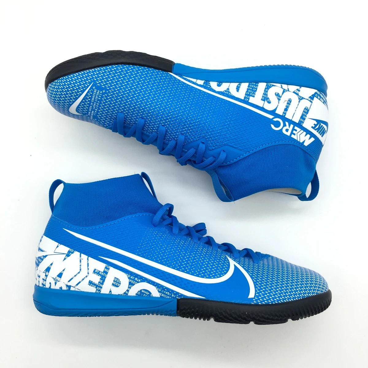 antena deseo Fuera Nike Junior Mercurial Superfly 7 Academy IC Soccer Shoe Blue White Kids  5.5Y NEW | eBay