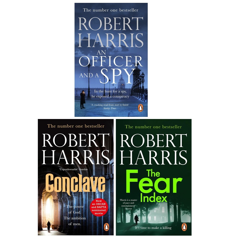 Robert Harris 3 Books Collection Set An Officer and a Spy ,The Fear Index,Concl