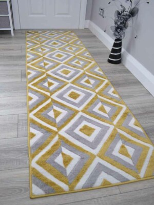 Moderne Gold Ocker Günstige Bodenteppiche Klein Extra Groß Wohnzimmerteppich Flurläufer
