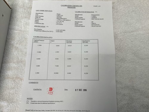 Druck LP 1000 Pressure Sensor. LPM1510-C1SDW-1 - Afbeelding 3 van 7
