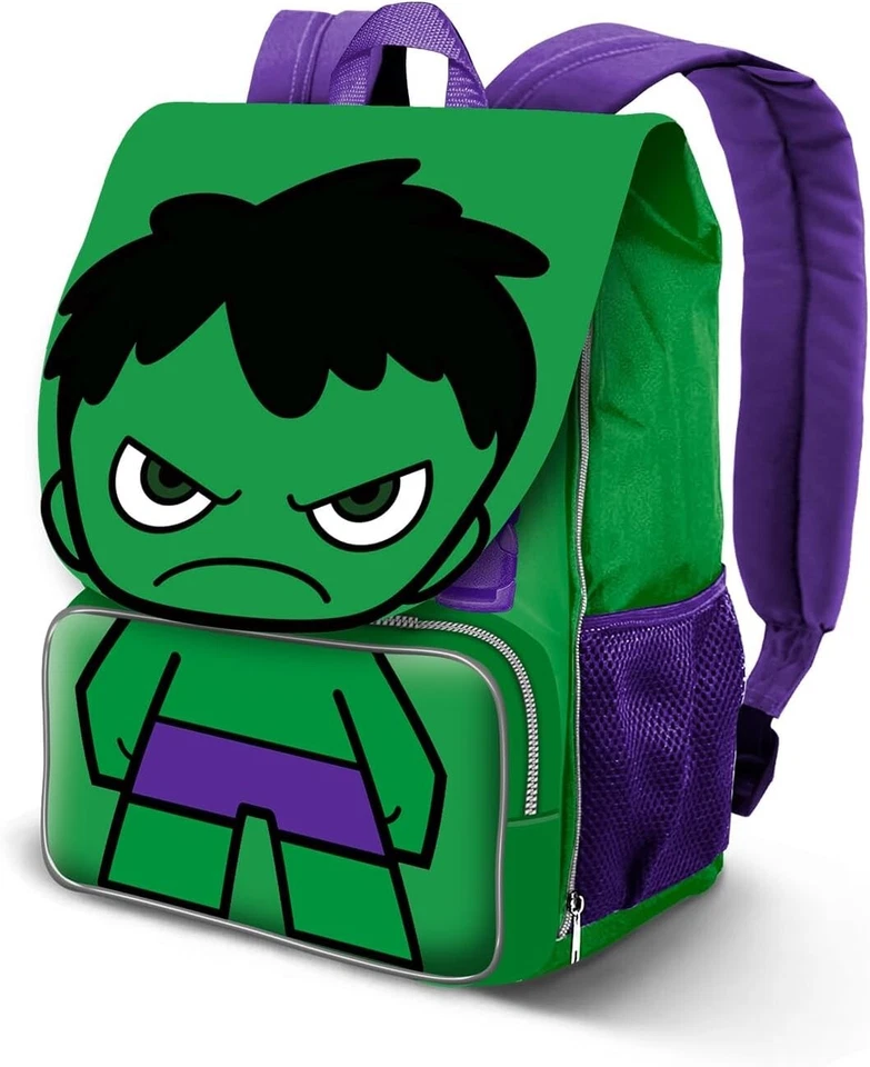 Sac D'École Élémentaire Extensible HULK 30x45 Cm - Super-Héros MARVEL Enfant - Photo 1/1