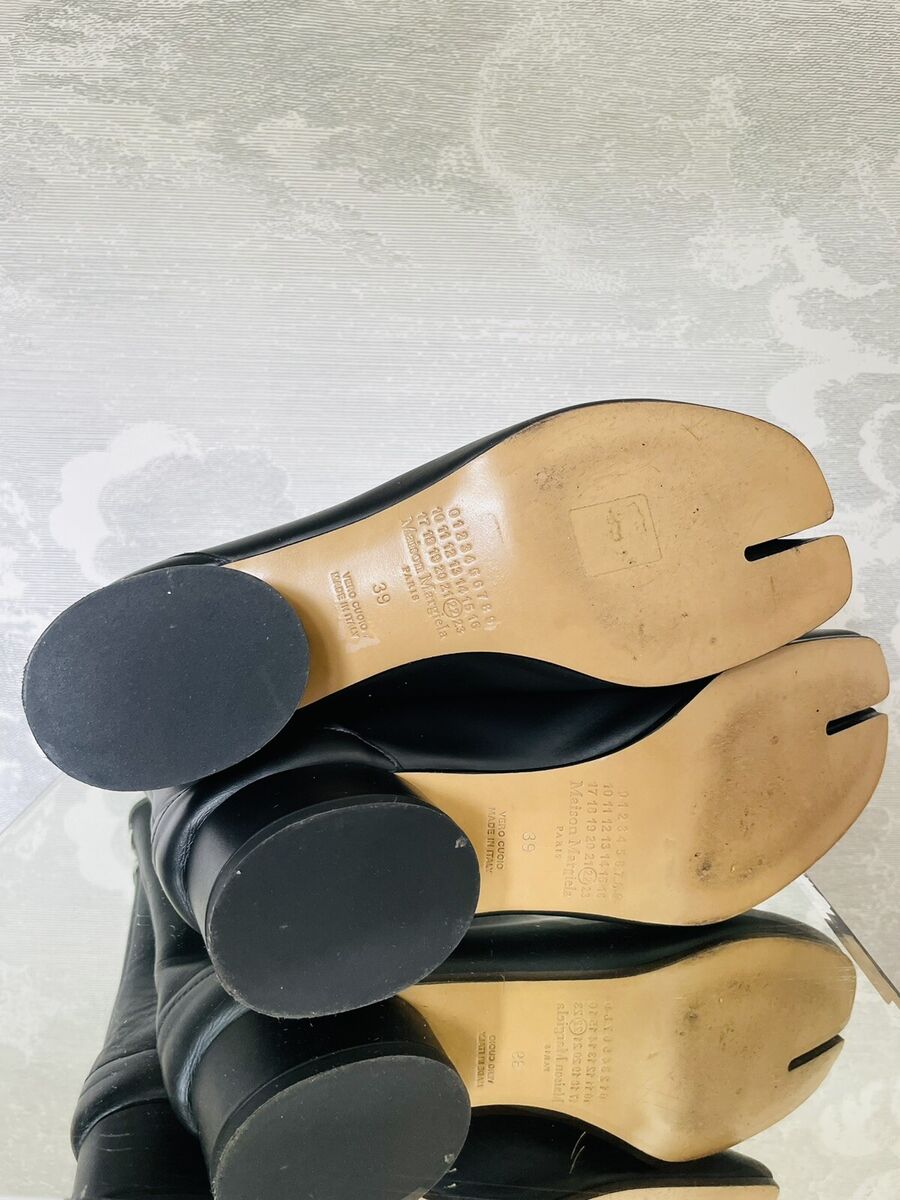 MAISON MARGIELA TABI LOW HEEL BOOTS BLACK EU39 /US9 MAISON MARGIELA TABI LOW HEEL BOOTS BLACK EU39 /US9