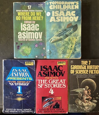 Lot of 5 Isaac Asimov Presents and more - First Editions