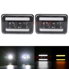 For Ford Probe Buick Regal 4x6 Inch LED Headlights High Low Beam Turn Signal DRL