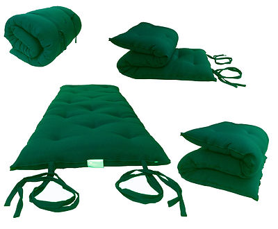 Queen Size Hunter Japanese Floor Rolling Futon Mattresses, Thai Mat, Cotton Beds