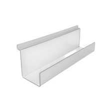 Acrylic Slatwall Straight Shelf Pockets Greeting Cards ,Mobile phone 30cm Wide