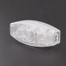 CLEAR IN LINE FEED THROUGH ROCKER SWITCH FOR SPT-2 LAMP CORD NEW 48422JB