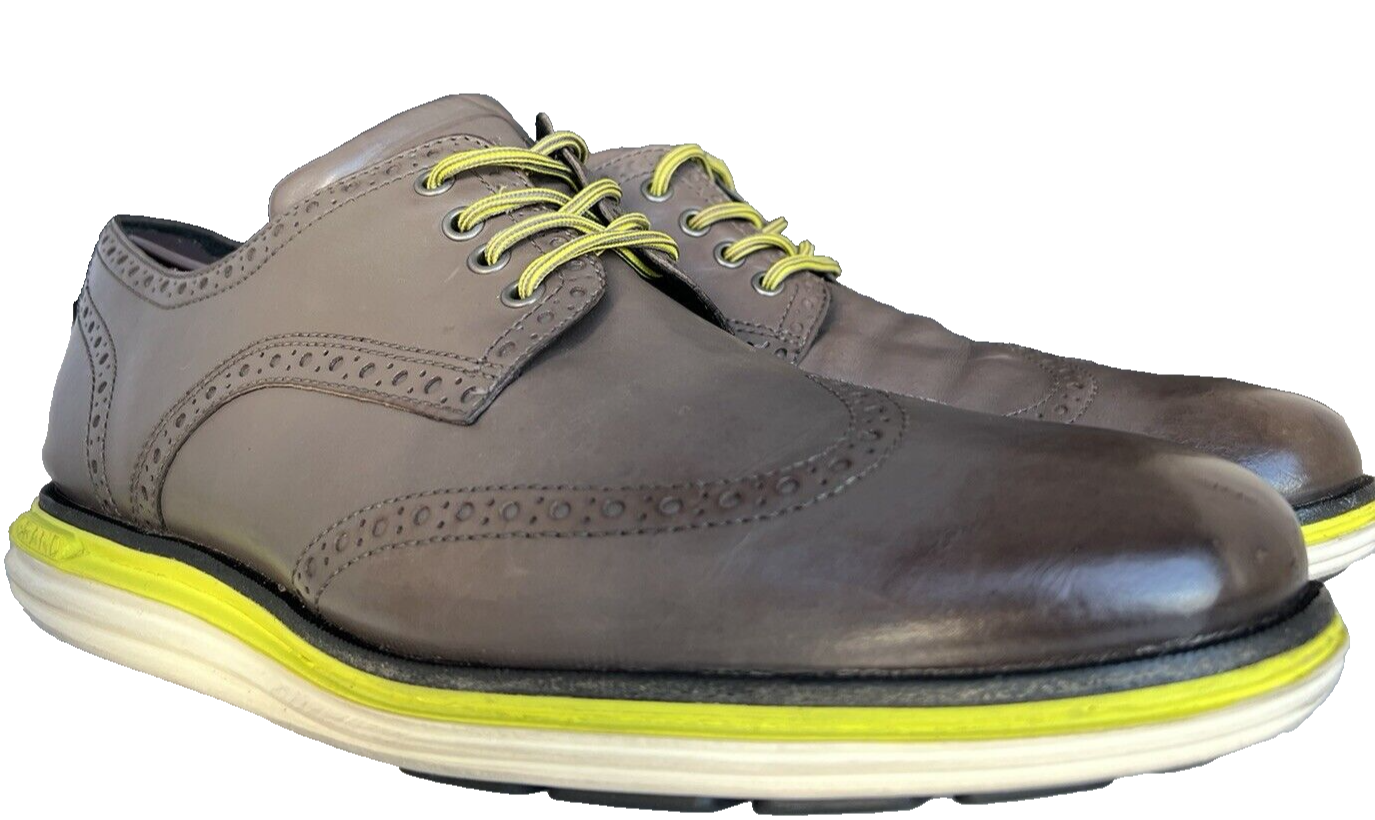 SAOLA Cole Haan Originale Grand Lux Wingtip Derby da uomo #C31548 US 11 5 M pelle talpa