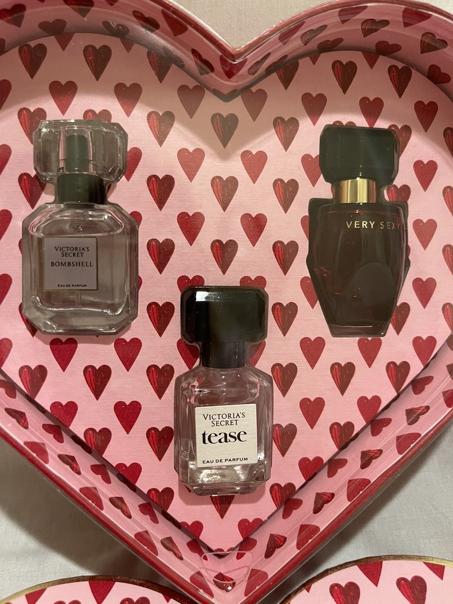 VICTORIA'S SECRET Deluxe Mini Fragrance Trio Valentine's Heart
