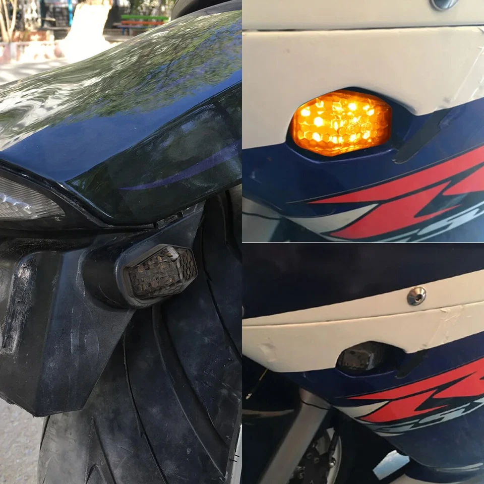 Flush Mount Turn Signal Fits Suzuki GSXR 600 1000 750 SV 00-08 LED Light Blinker - Image 2 of 4
