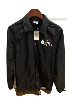 Hybrid Apparel NEW Black Mens Size Small The Beatles Graphic Coach 