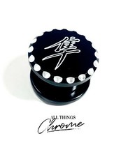 HAYABUSA BLACK CONTRAST DIAMOND CUT KANJI EXHAUST PLUG 13-20 SUZUKI HAYABUSA ABS