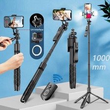 Extendable Wireless Bluetooth Shutter Selfie Stick Tripod For Iphone Samsung