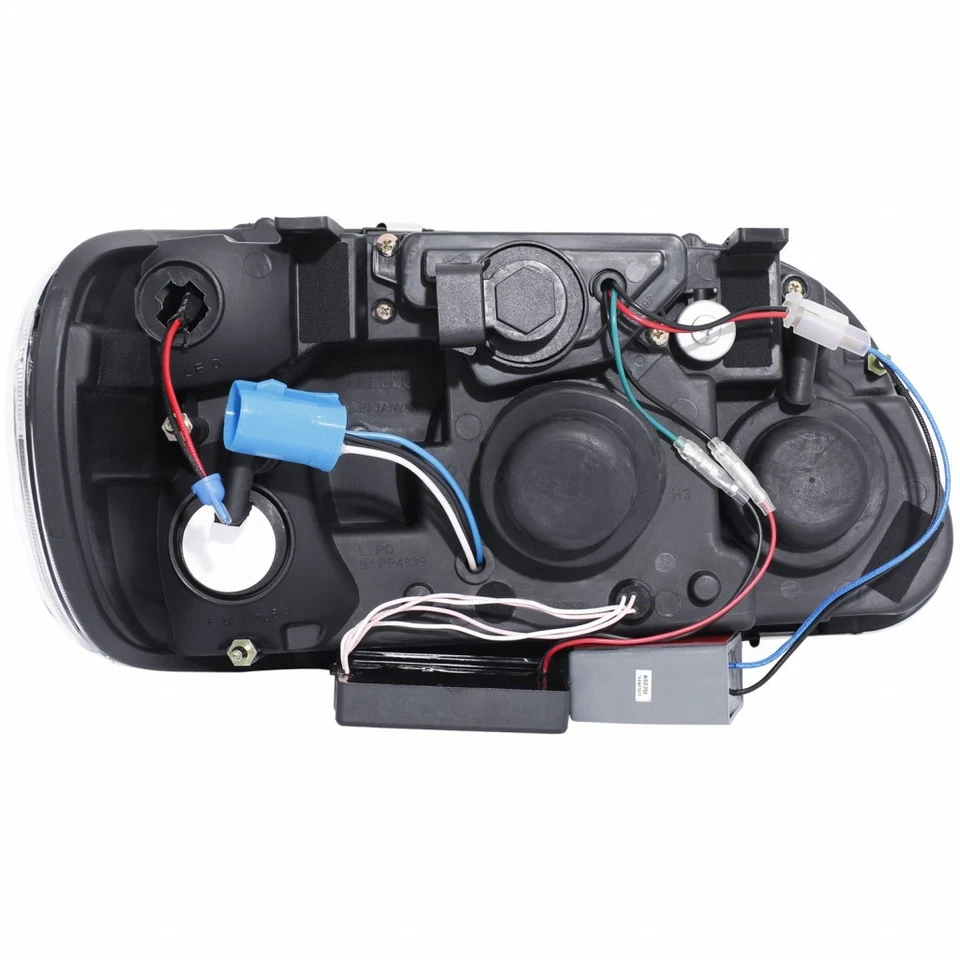 Faros proyectores ANZO para Ford Explorer 1995-2001 con halo negro 1 pieza Foto 2 de 4