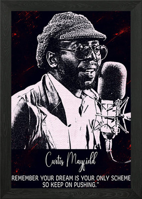 Curtis Mayfield Gerahmtes Wandbild Poster Leinwanddruck Bild