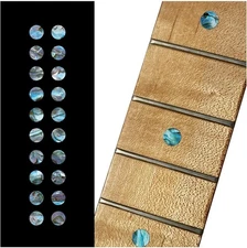 1/4"(6.35mm) Dot Fret Markers - Abalone Blue 