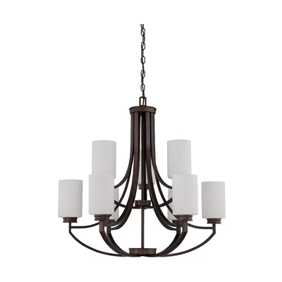 ELECTRIX ESSENTIAL Sunset Lighting F18009-64 Sunset Dalton Modern Farmhouse Chandelier 9-Light Bron