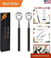 Elegant Black Gift Pack of 2 Bear Claw Back Scratchers - Must-Have Holiday Gifts
