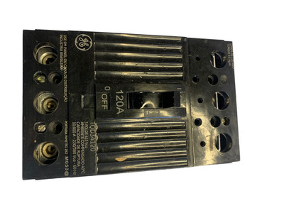 Disjuntor Caixa Moldada GE TQD34120 120A 3 Polos 480V Industrial