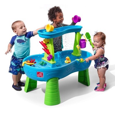 Step2 Rain Showers Splash Pond Water Table, Kids Water Play Activity Toy