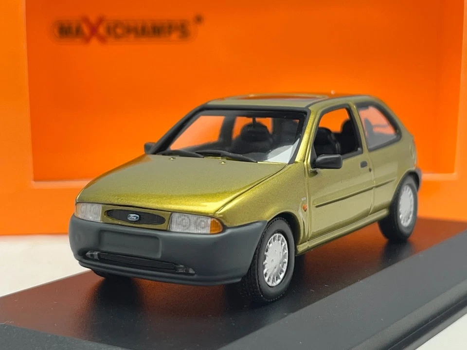 Ford Fiesta Mk1 1995 Metallic Gold 1/43 Diecast Model Car Minichamps Maxichamps - Image 2 of 4