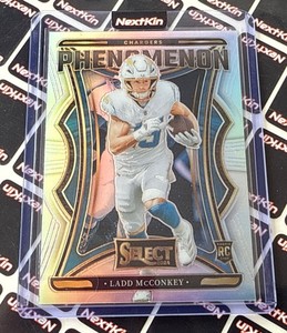 2024-25 Panini Select Phenomenon 13 Ladd McConkey Silver Prizm