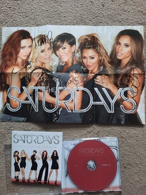 Selten - The Saturdays Living for the Weekend CD Album (2013) +vollsigniertes Poster