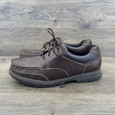 Thom McAn Koltrain Brown Lace-Up Moc Toe Mens Oxford Shoes Size 10.5 Brown Solid Thom McAn Casual Shoes for Men for sale | eBay main image 4