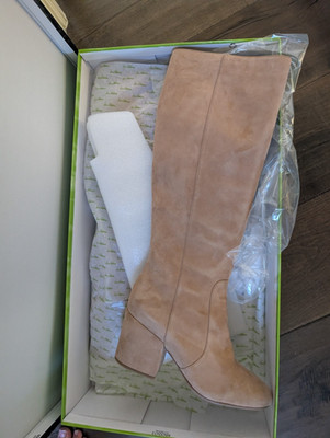 New! Sam Edelman Thora Oatmeal Suede Boots 8.5