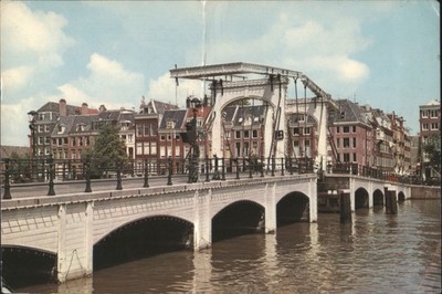 Amsterdam, Netherlands De Magere Brug (Skinny Bridge) over the Amstel River