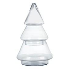 Christmas Jar Glass Storage Cookie Tree Shape Decorative Container 30cm or 40cm