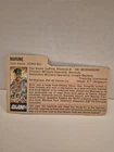 Vintage 1983 Gi Joe GUNG-HO file card only