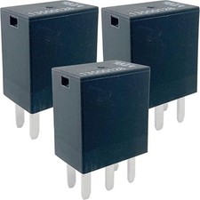 3-Pack 13500128 Relay   40A 12VDC 5-Pin SPDT Automotive Relay   Fixes Fuel Pum